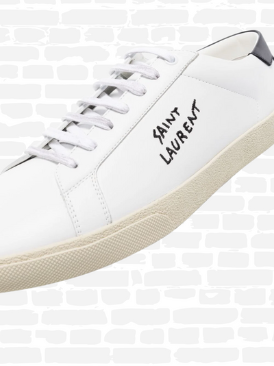נעליים צבע לבן Saint Laurent SIGNA LOW TRAINERS
