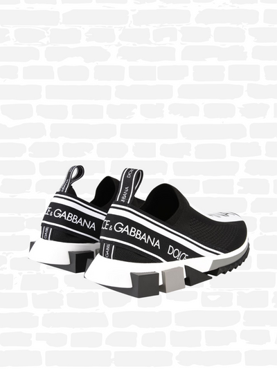 דולצ'ה גאבנה נעליים צבע שחור SORRENTO KNITTED TRAINERS
