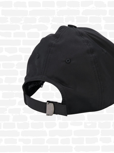 דולצ'ה גאבנה כובע צבע שחור PLAQUE LOGO CAP