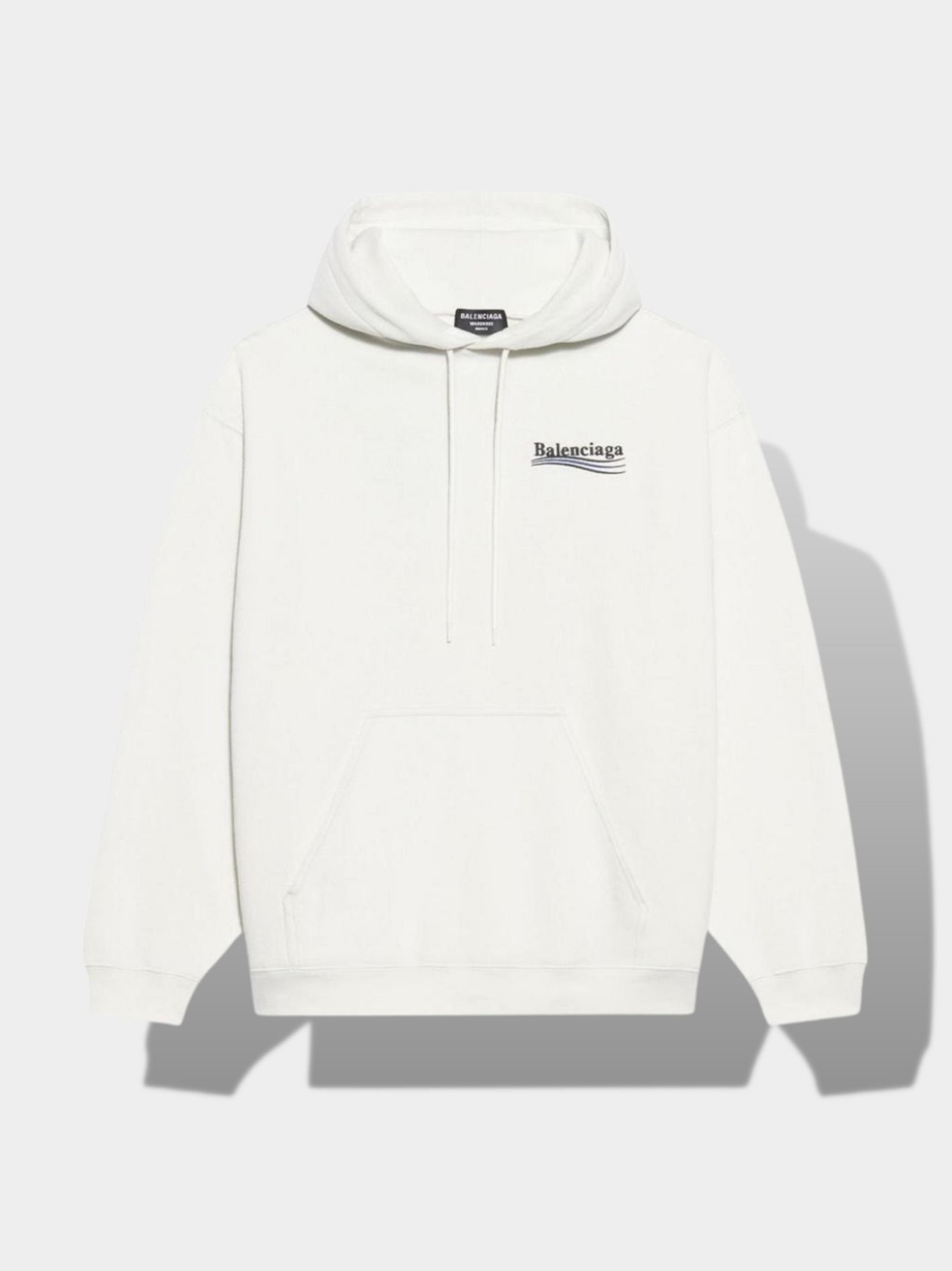 בלנסיאגה סווטשירט צבע לבן logo print sweatshirt