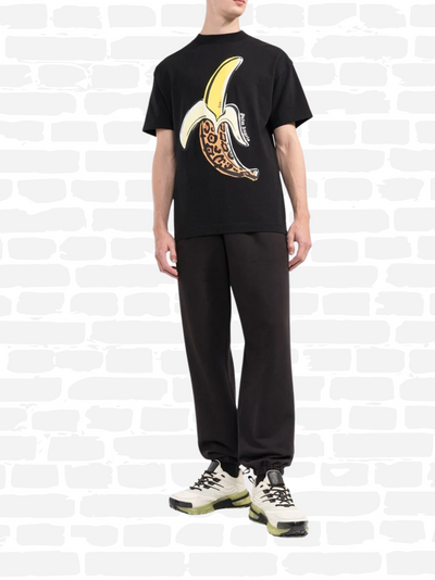 T-shirt with print פאלם אנג'לס טי שירט צבע שחור
