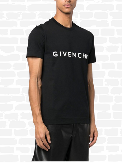 ז'יבנשי טי שירט צבע שחור GG slim-fit T-shirt