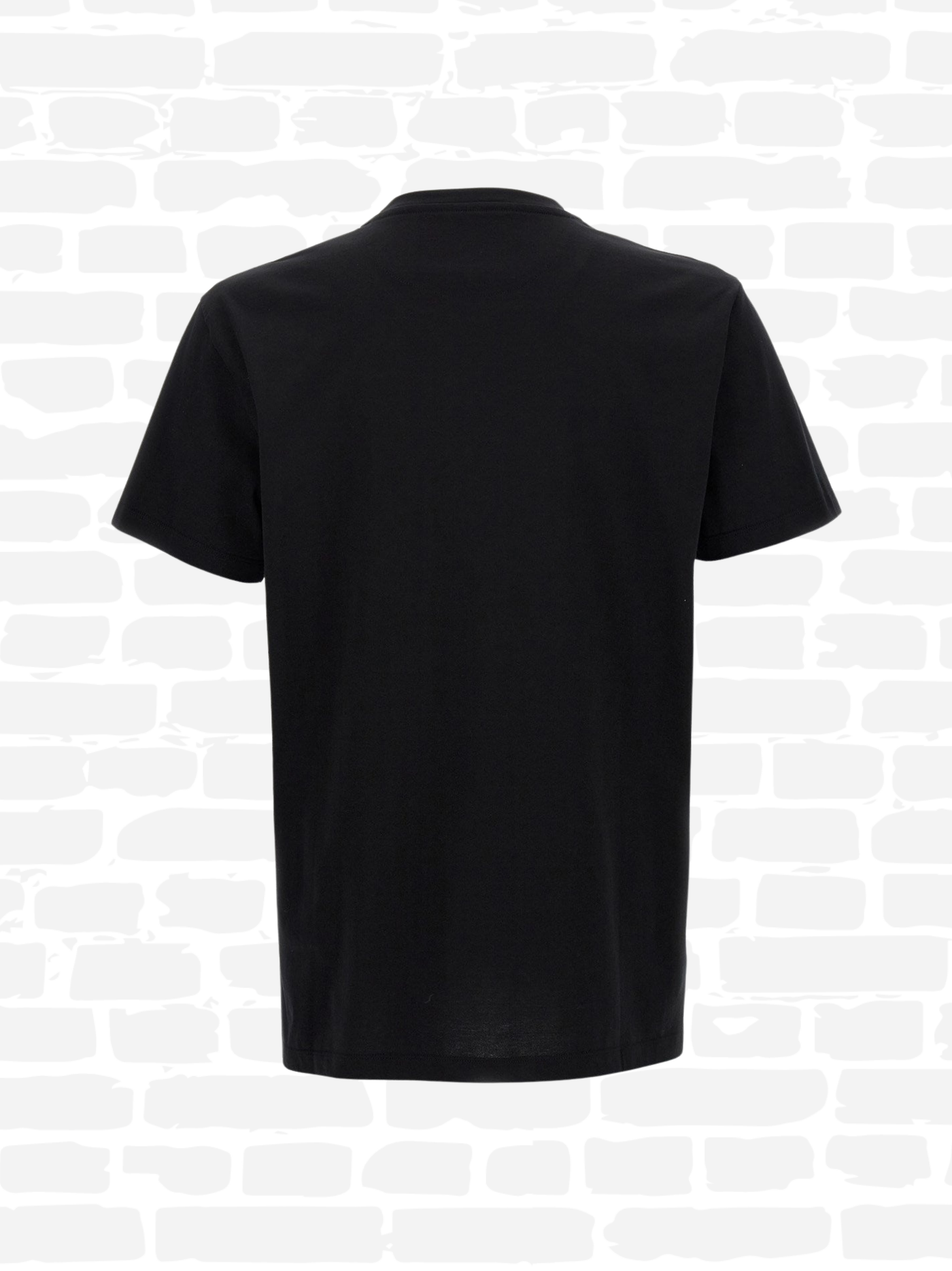 פנדי טי שירט צבע שחור LABYRINTH EMBROIDERED T-SHIRT