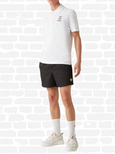 קזבלנקה בגד ים צבע שחור MONOGRAM-PATTERN