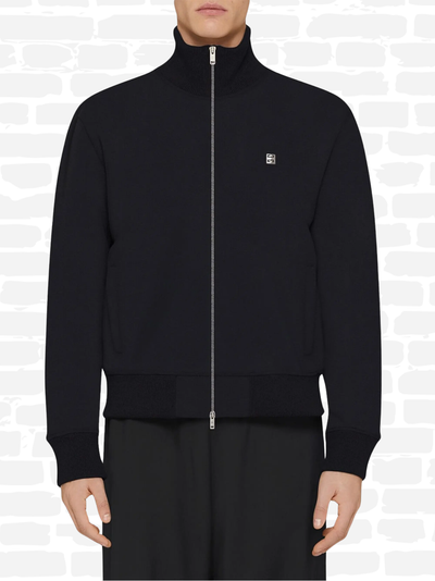 ז'יבנשי סווטשירט צבע שחור ZIP-UP SPORT JACKET