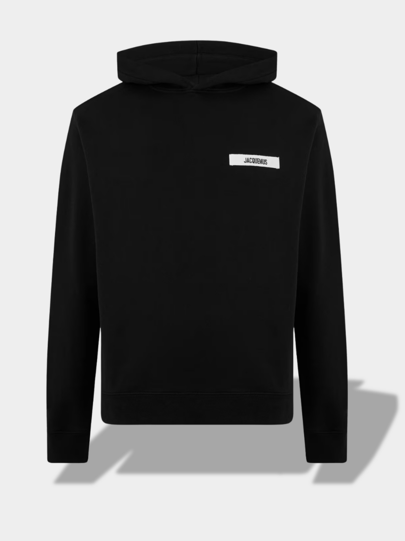 ג'קמוס סווטשירט צבע שחור LOGO COTTON GROS GRAIN HOODIE