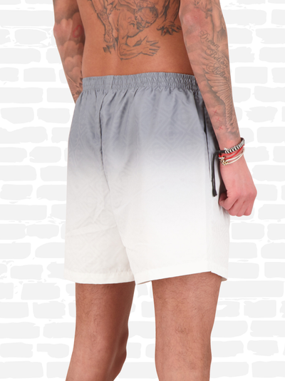 קזבלנקה בגד ים צבע אפור  MONOGRAM-PATTERN