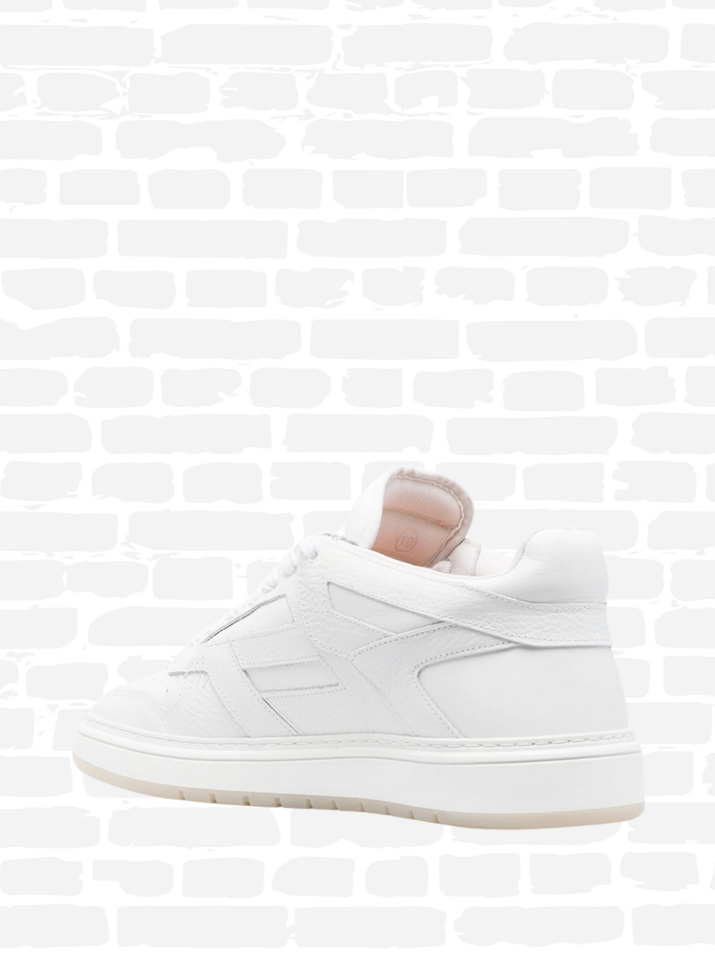 Chaussure représentative de couleur blanche baskets basses Reptor 