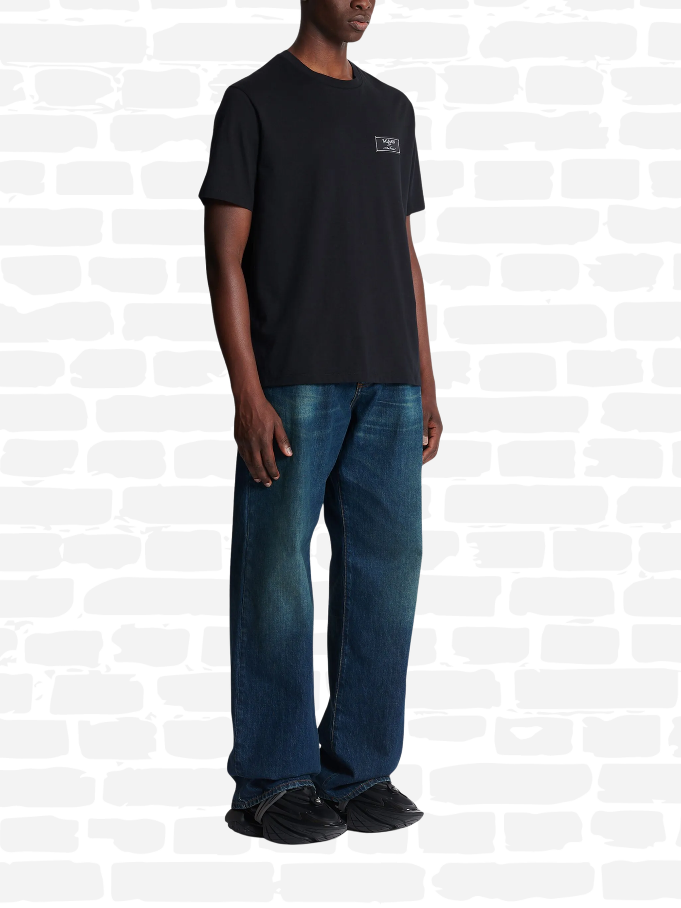 באלמין טי שירט צבע שחור LOGO T-SHIRT JUNIORS