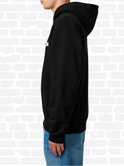 ג'קמוס סווטשירט צבע שחור LOGO COTTON GROS GRAIN HOODIE
