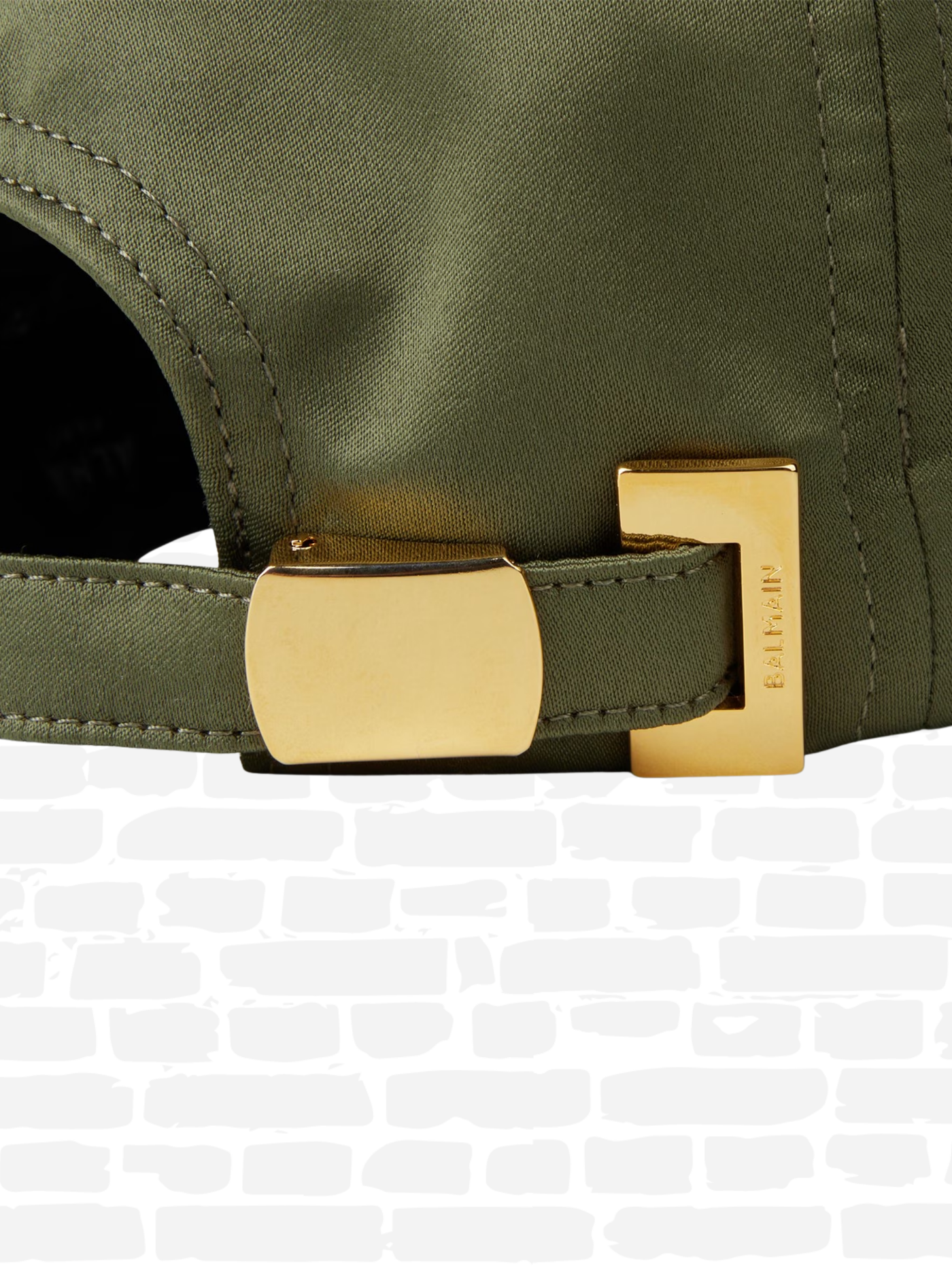 באלמין כובע צבע ירוק SIGNATURE EMBROIDERED CAP