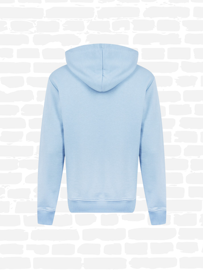 באלמין סווטשירט קפוצ'ון צבע כחול LOGO COTTON PRINTED HOODIE