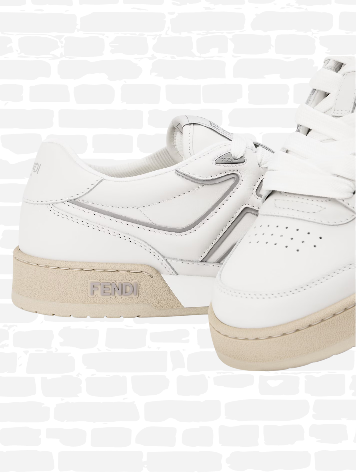 פנדי נעליים צבע לבן MATCH SNEAKERS