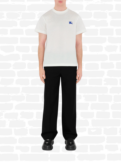 ברברי טי שירט צבע לבן KNIGHT EMBROIDERED T-SHIRT