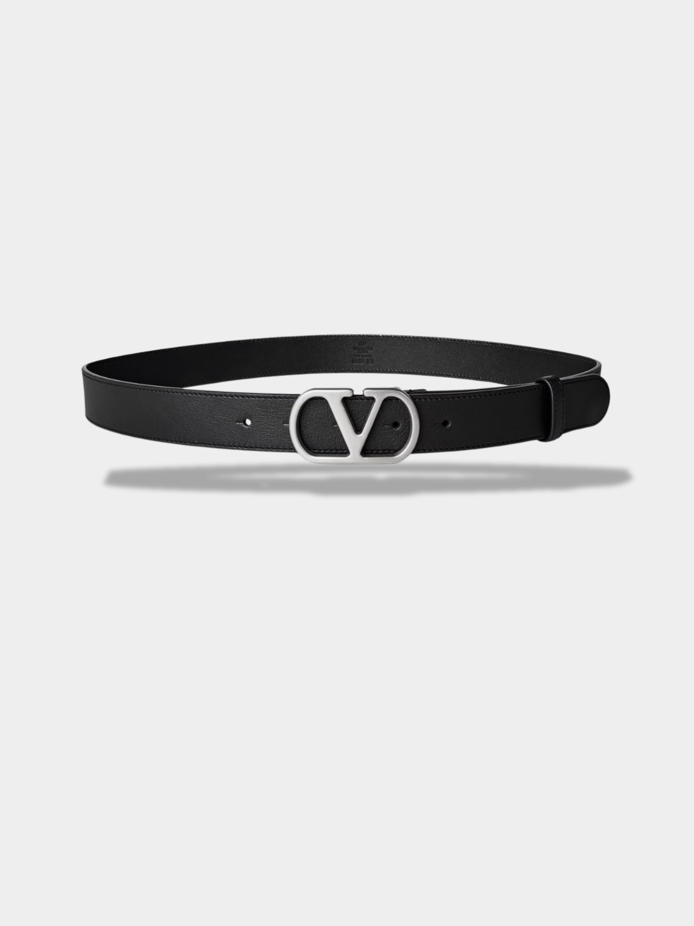 ולנטינו חגורה עור צבע שחור VLOGO SIGNATURE BELT