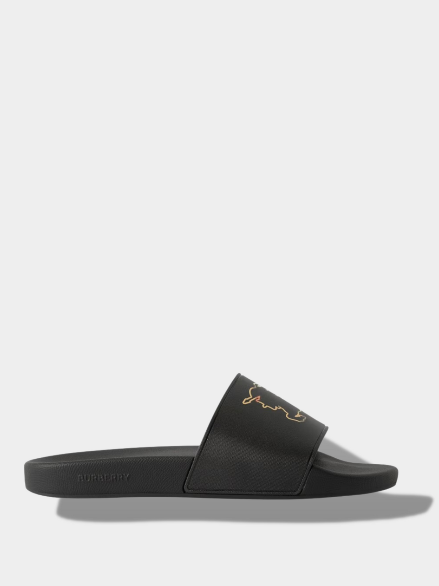 Chaussons Burberry couleur noir BURB FURLEY SLIDER SN34 