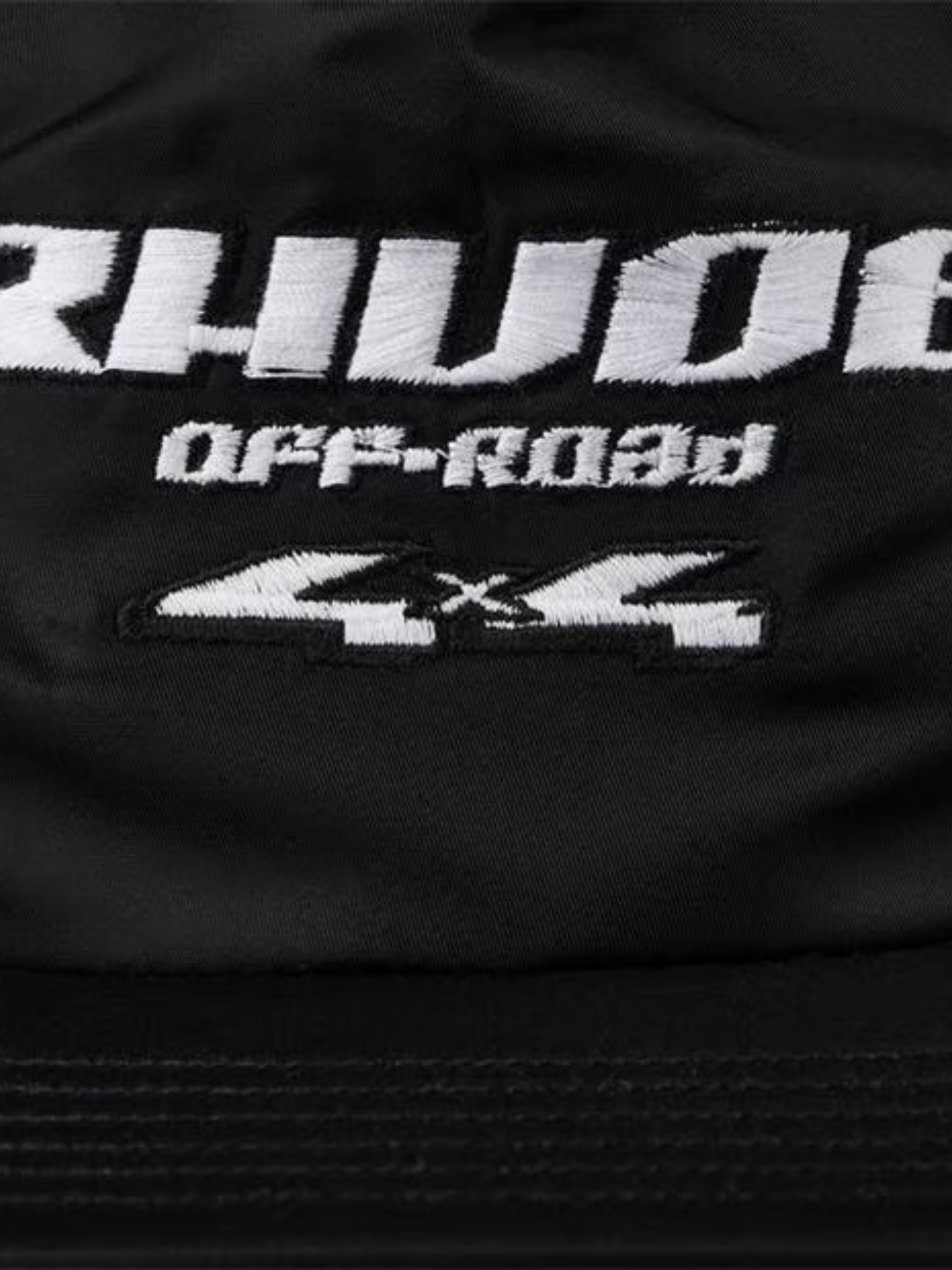 כובע בייסבול צבע שחור RHUDE NYLON 4X4 HAT SN34