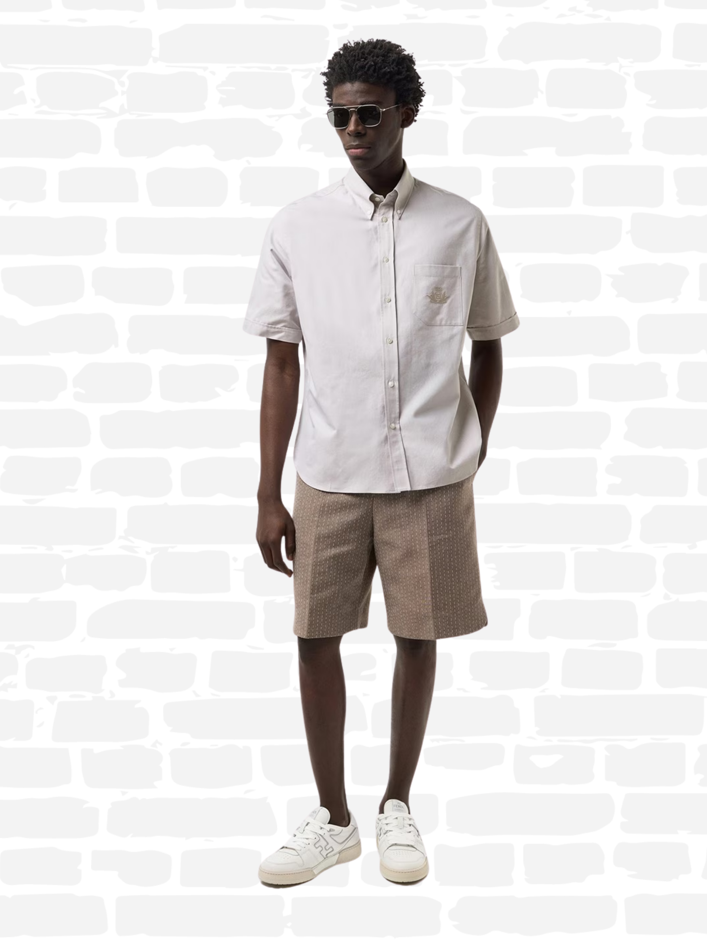 פנדי נעליים צבע לבן MATCH SNEAKERS