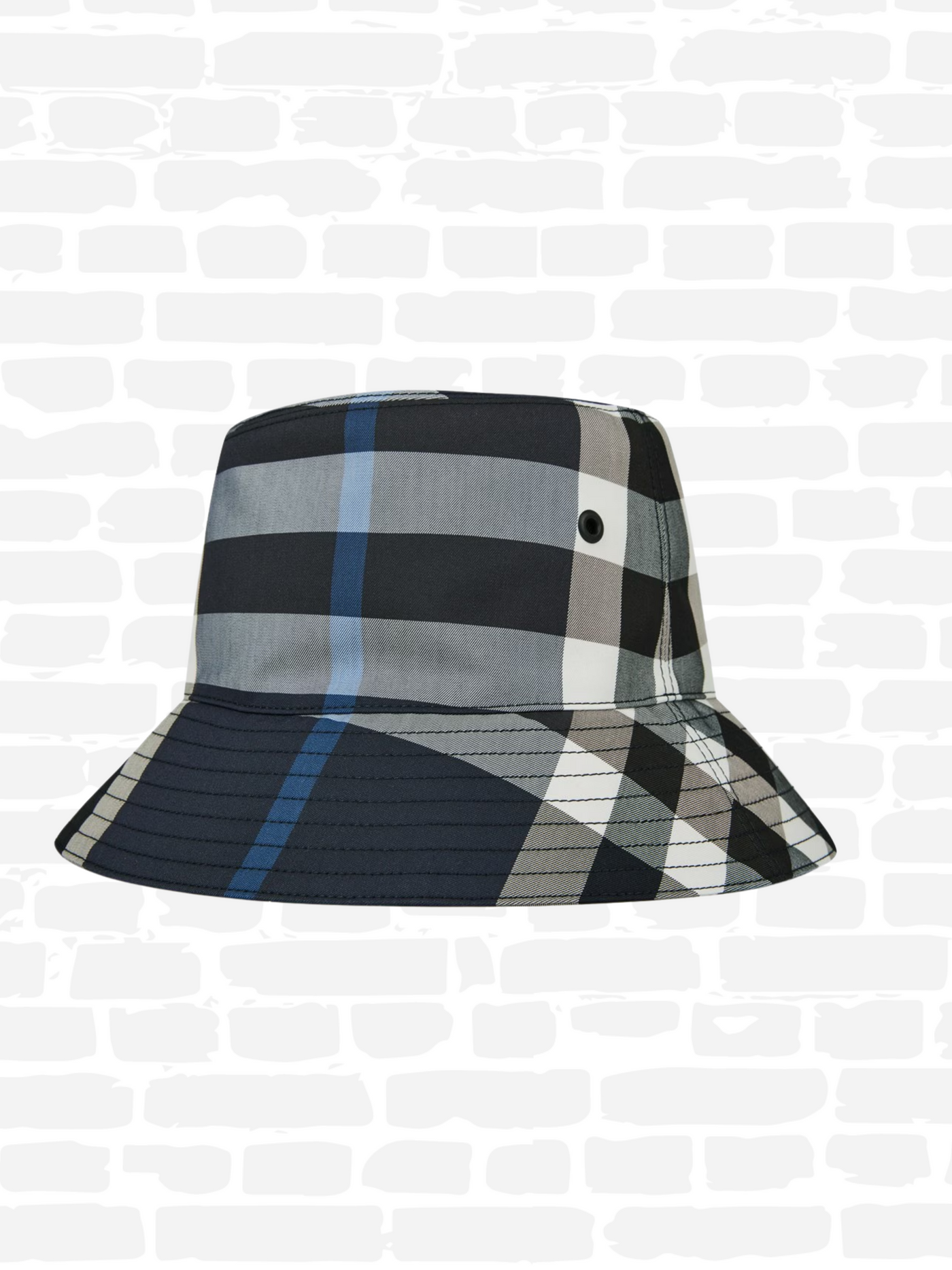 Chapeau bob Burberry couleur bleu BURB CHECK BUCKET SN34 