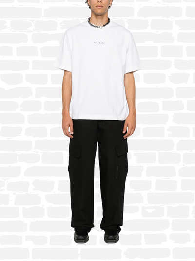 T-shirt Acne Studios T-shirt en coton à logo imprimé couleur noir