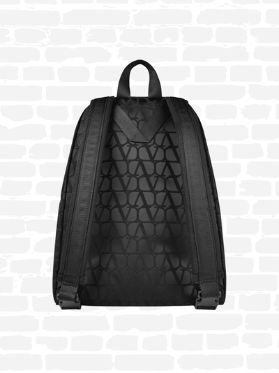 ולנטינו תיק גב  צבע שחור TOILE BACKPACK