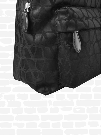 ולנטינו תיק גב  צבע שחור TOILE BACKPACK