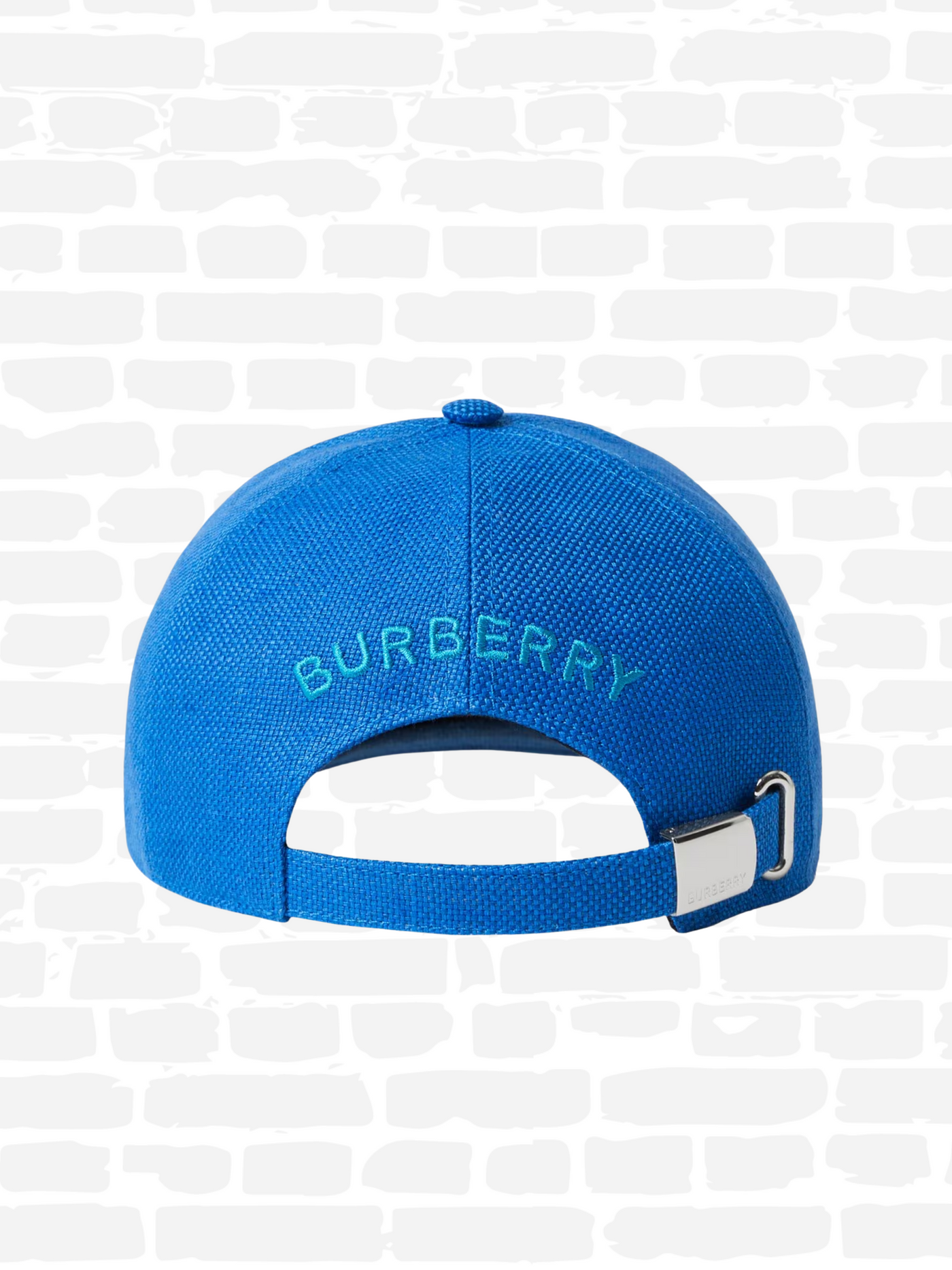 Casquette Burberry couleur bleu BURB LINEN PATCH CAP SN32 