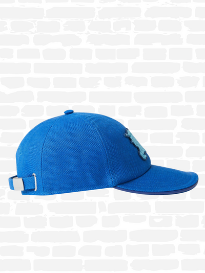 ברברי כובע צבע כחול BURB LINEN PATCH CAP SN32