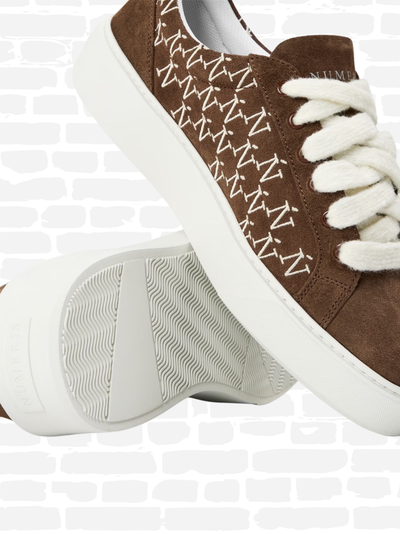 נומריס  נעליים צבע חום LOW TRAINERS