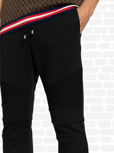 באלמין מכנסיים צבע שחור logo print Pants
