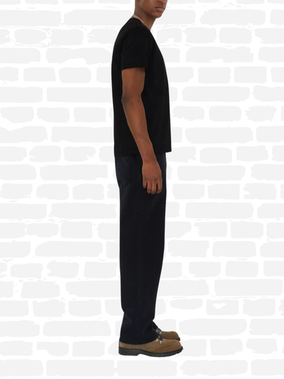 ברברי טי שירט צבע שחור COTON AVEC CHECK