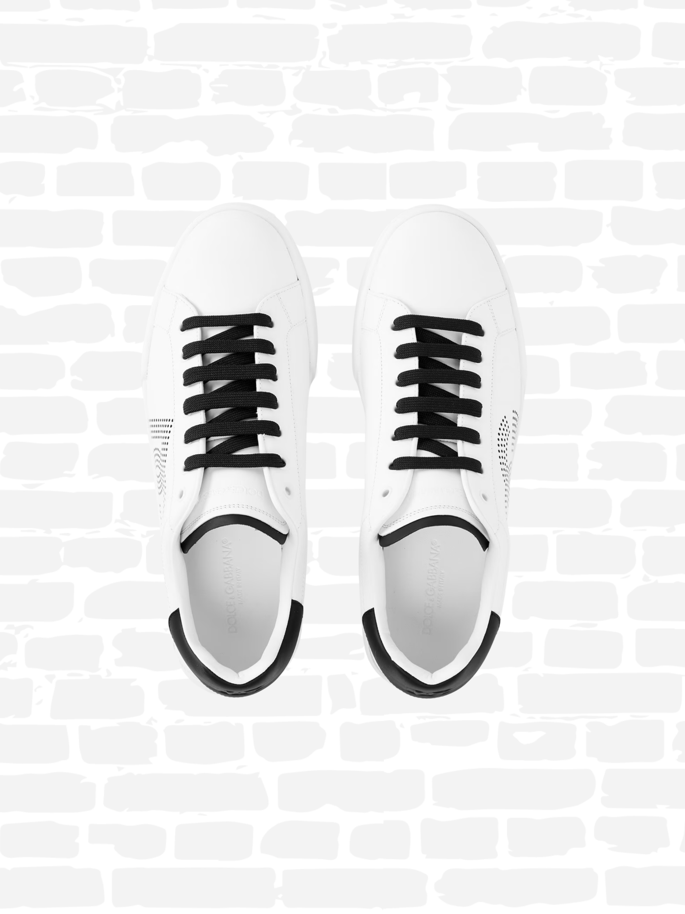 דולצ'ה גאבנה נעליים צבע לבן DG PORTOFINO PERF