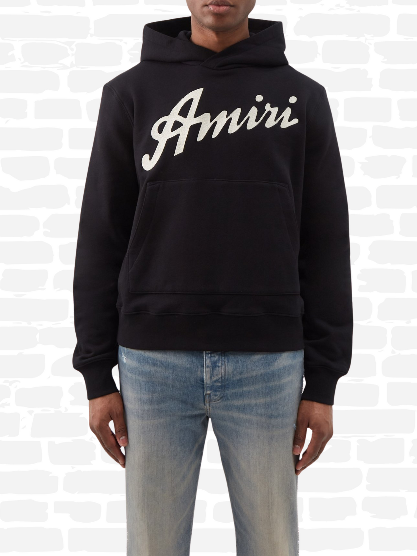 Sweat Amiri à capuche couleur noir CALIFORNIA HAWAIIAN HOODIE