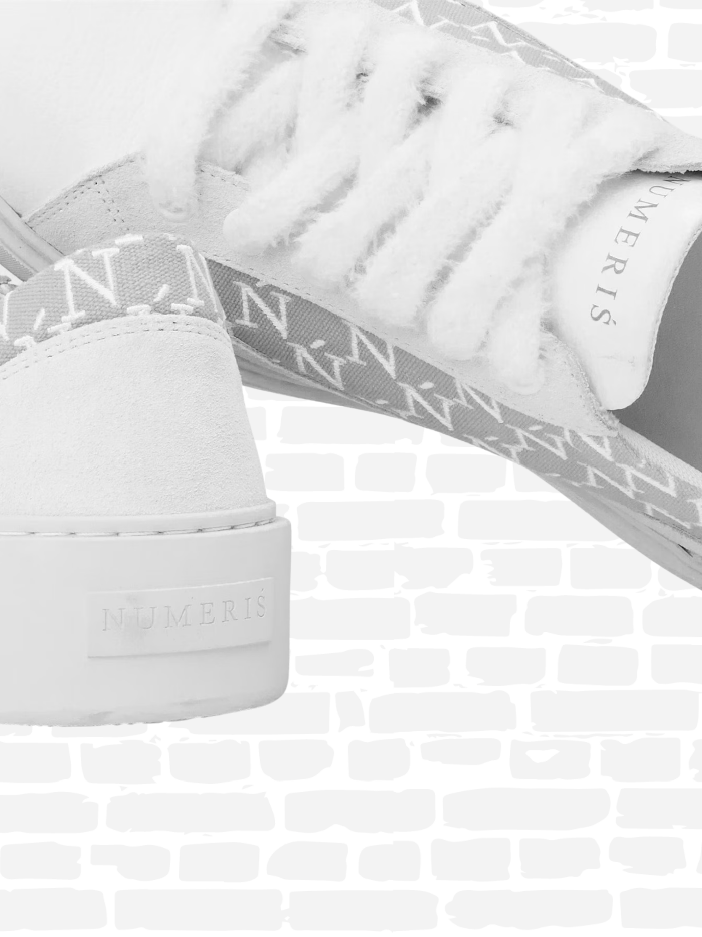 נומריס  נעליים צבע אפור LOW TRAINERS