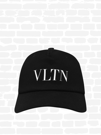 ולנטינו כובע צבע שחור VLTN CAP