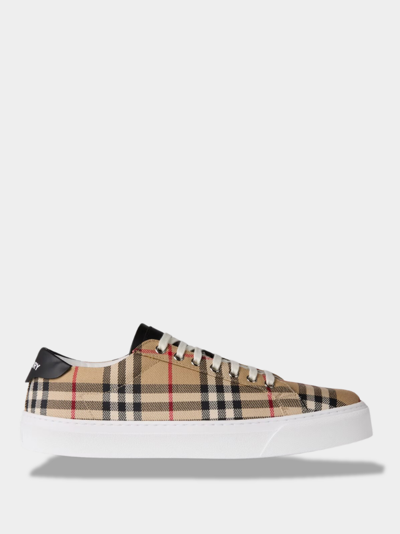 Chaussures Burberry imprimé à carreaux marron et noir BURBERRY RAMSEY SNKR