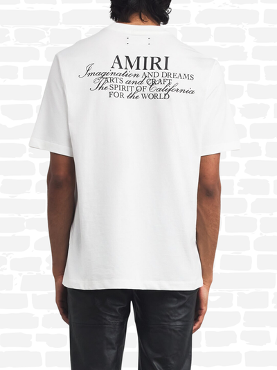 אמירי טי שירט צבע לבן COTTON SPIRIT LOGO