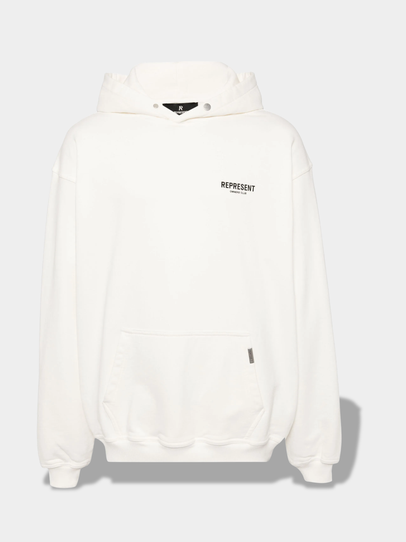 רפרזנט סווטשירט קפוצ'ון צבע קרם OWNERS CLUB HOODIE