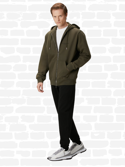 ז'יבנשי סווטשירט צבע ירוק STAMP COTTON FLEECE