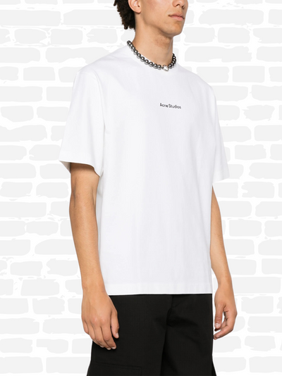 T-shirt Acne Studios T-shirt en coton à logo imprimé couleur noir