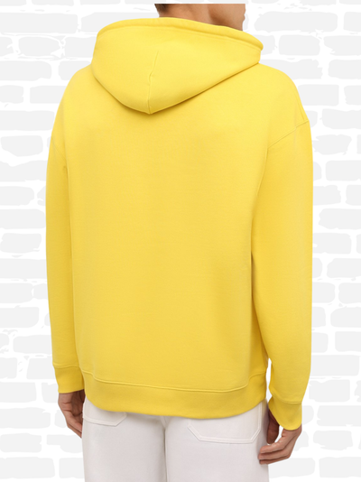 לואוי סווטשירט צבע צהוב ANAGRAM PATCH HOODIE