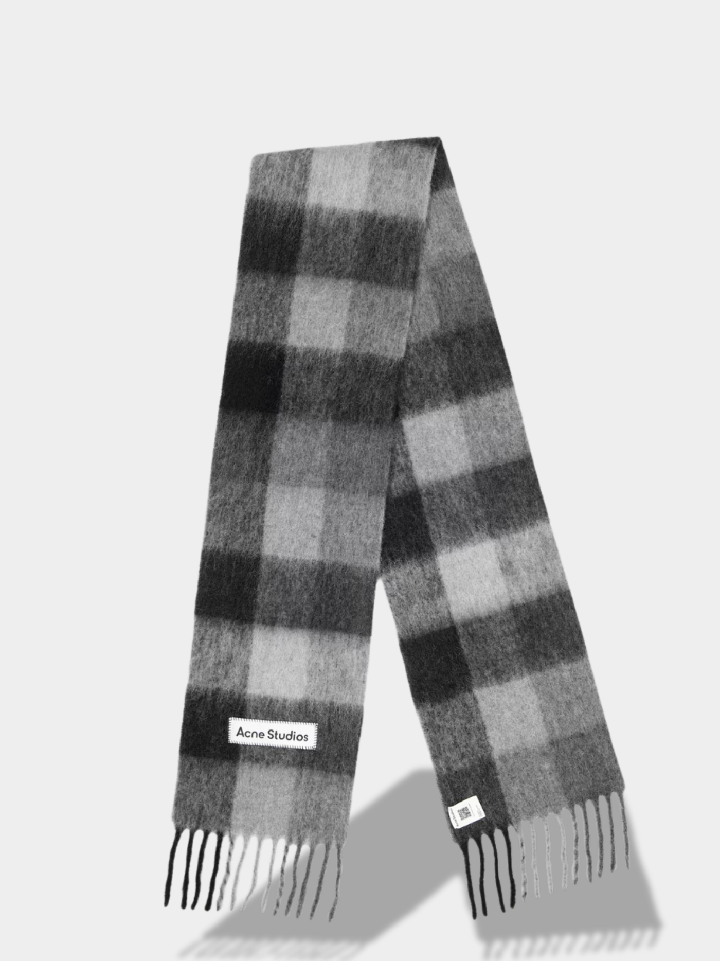 אקנה סטודיוס צעיף משבצות צבע אפור ACNE VALLY