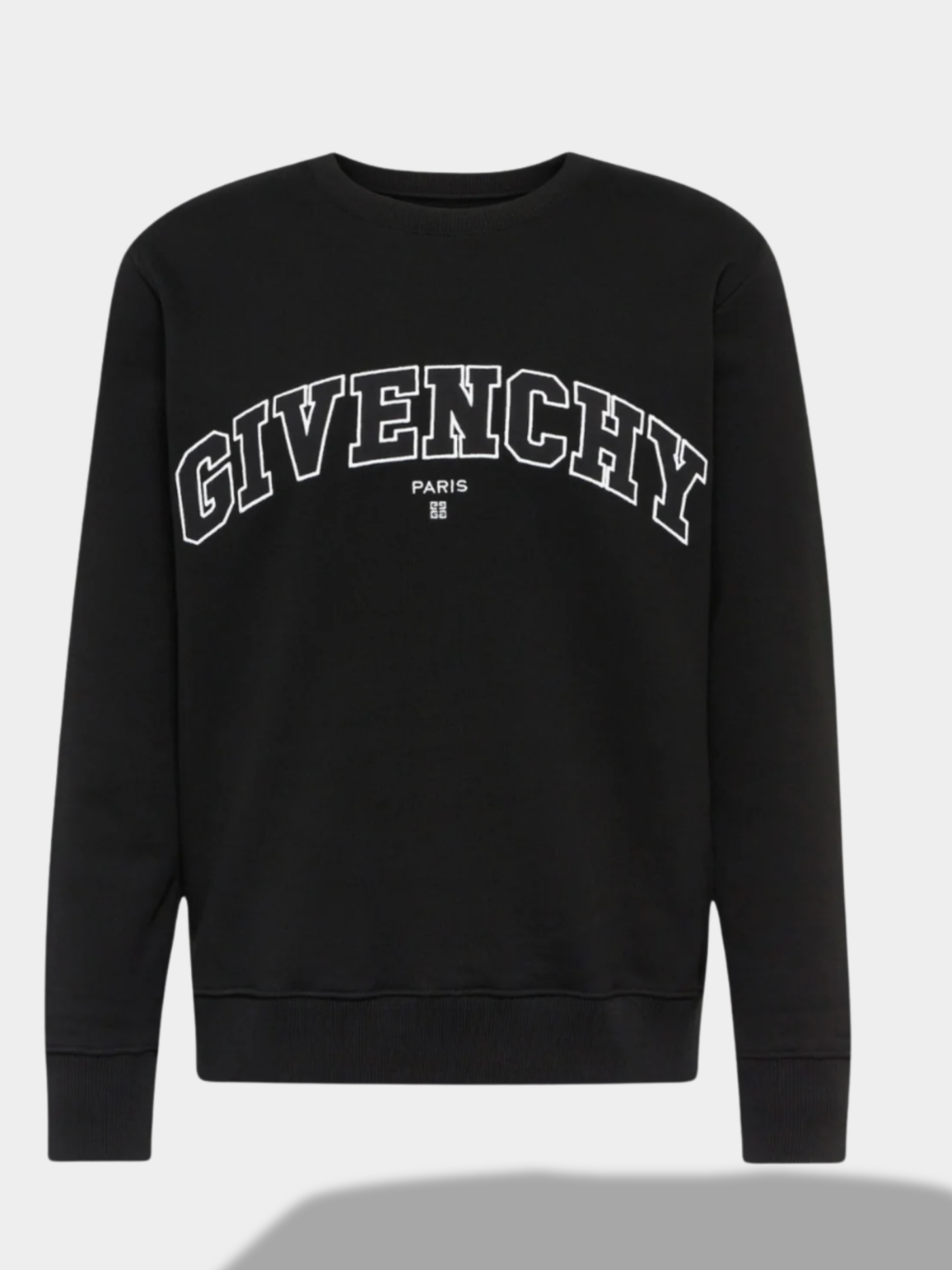 ז'יבנשי סווטשירט צבע שחור COLLEGE SLIM FIT