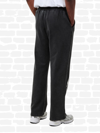 גוד מייד מכנסיים צבע שחור LOGO SWEATPANTS