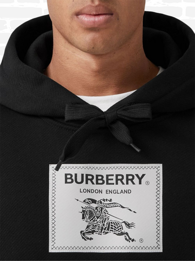 ברברי סווטשירט צבע שחור Prorsum Label cotton hoodie