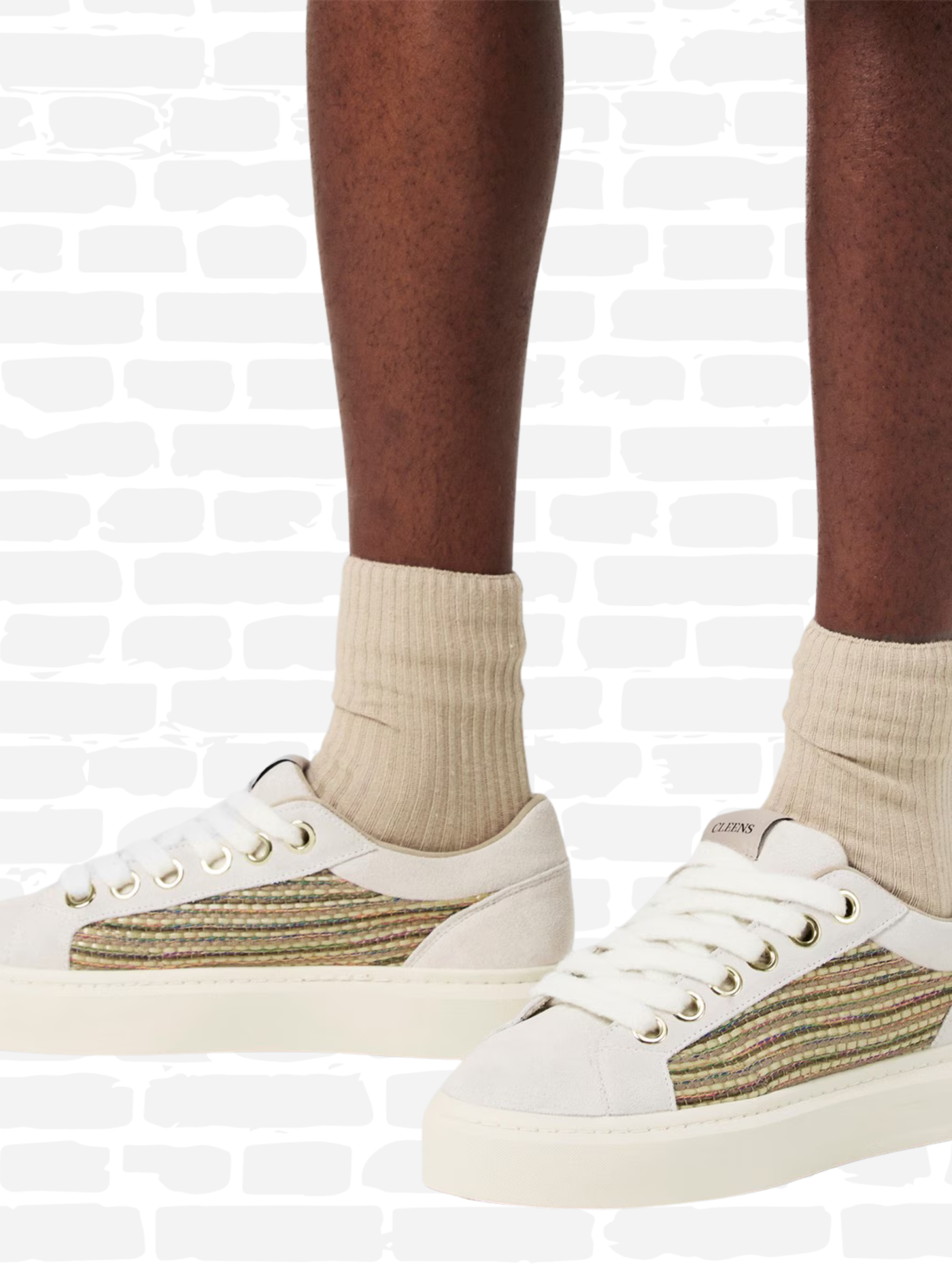 קלינס נעליים צבע אפור ACE SNEAKERS