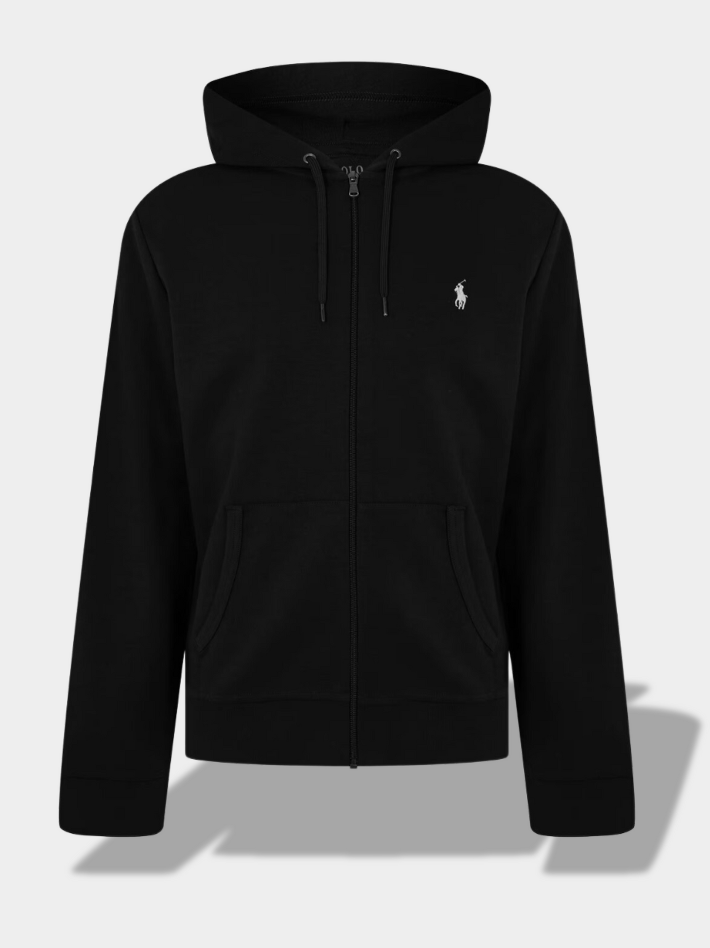 פולו ראלף לורן סווטשירט קפוצ'ון צבע אפור POLO TECH FULL-ZIP HOODIE