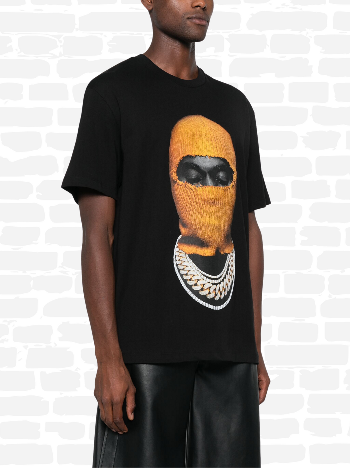 טי שירט צבע שחור Ih Nom Uh Nit Mask20 T-shirt