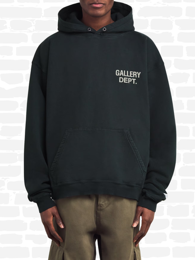 גלרי דפט סווטשירט קפוצ'ון צבע שחור GALLERY GD HOODIE