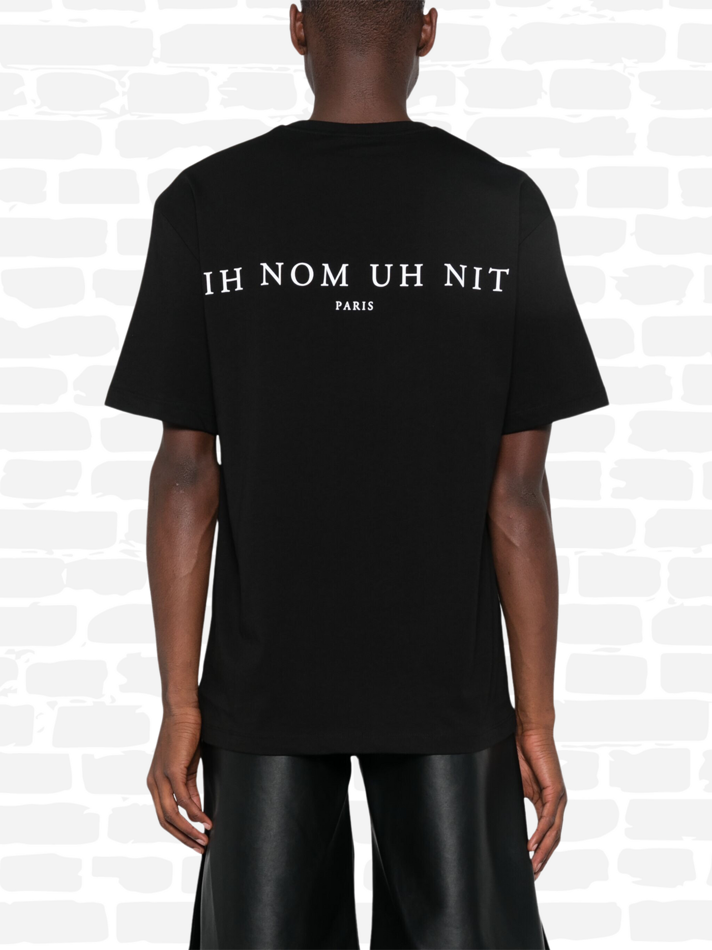 טי שירט צבע שחור Ih Nom Uh Nit Mask20 T-shirt